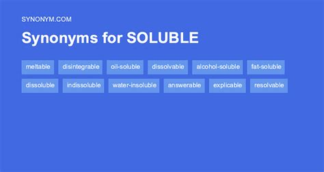 antonyms for dissolve|soluble synonym.